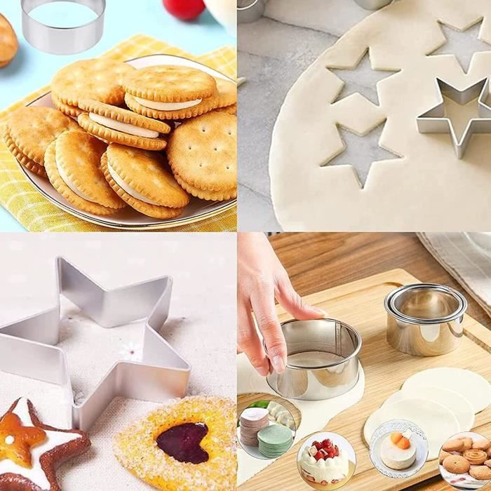 Lot De 15 Emporte-Pièces Acier Inoxydable - Formes Variées Pour Biscuits Et Pâtisserie