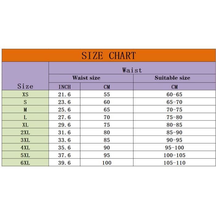 Taille 2025 ceinture 85