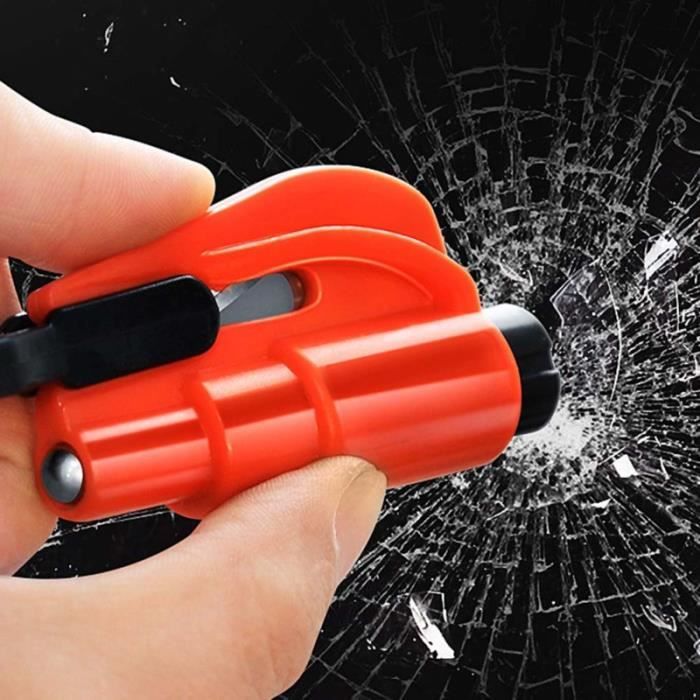 Brise-vitre Et Coupe-ceinture De Secours 2 En 1 Pour Voiture - Acier Tungstène, étanche - Outil D'urgence