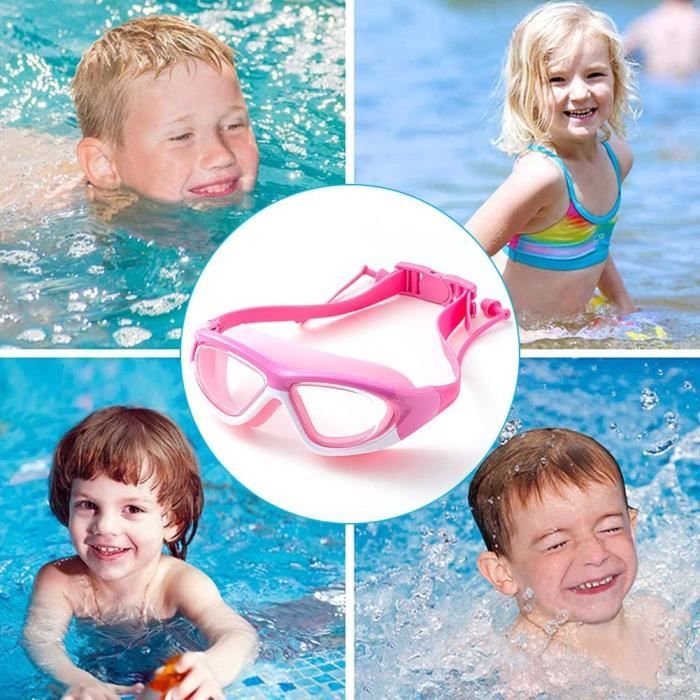 Lunettes De Natation - HAUTSTORE - Enfants - Anti-buée - Silicone Souple - Ergonomiques - Sport