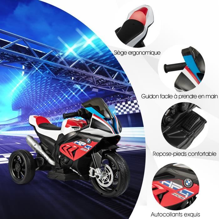 Moto électrique Enfants, Quad Électrique Enfant, 3 Roues, 6V Voiture Electrique Pour Enfants Avec Led Et Musique Stodampfung Moto Enfant Pour Enfants Des 18 Moisbleu 89874819
