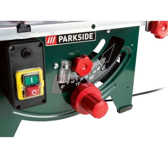 PARKSIDE® Scie circulaire sur table mobile »PMTS 210 A1«, 1 200 W -  Cdiscount Bricolage