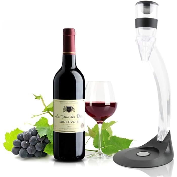 Aérateur à Vin Avec Support Bras Coffret De Vin 8 En 1 Avec