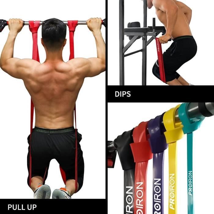 Bande De Résistance élastique Pour Tractions - 30 à 100kg Réglable - Fitness à Domicile