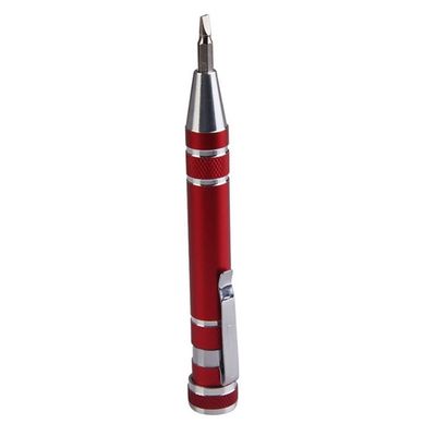 Lot De 2 Tournevis Multi-outils 8-en-1 En Aluminium Noir - Outil Compact