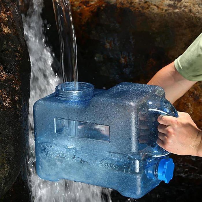 Lanru 5L-25L Reservoir Eau Camping Car Caravane - Jerrican D'eau Jerrican Alimentaire Avec Robinet Et Poignée - Bidon D'eau Pour Boire De L'eau Potable En Extérieu Camping Et Randonnée