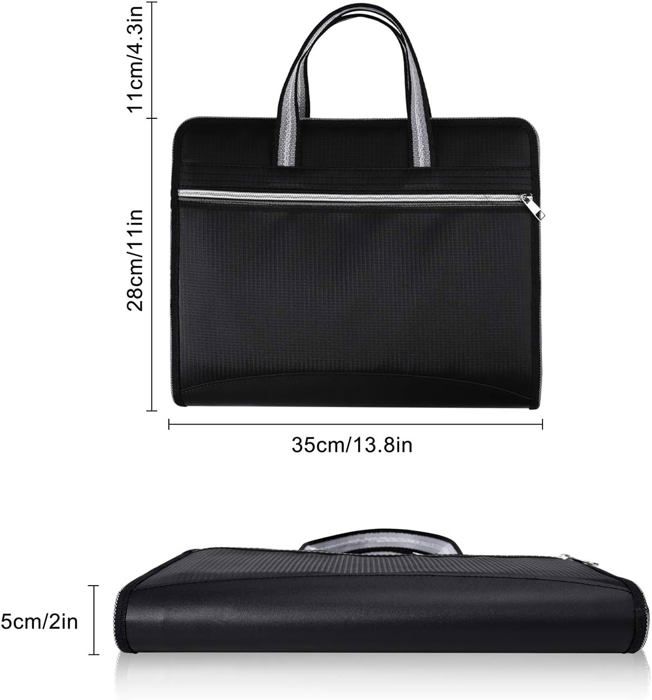 Trieur Extensible en AccordéOn avec Fermeture Éclair 13 Poches Organiseur de Documents avec