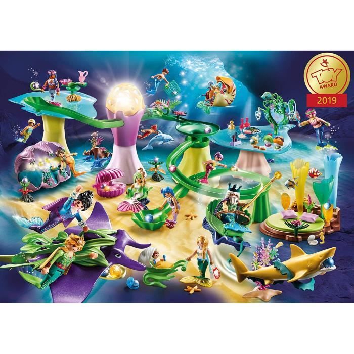 PLAYMOBIL - 70095 - Magic Les Sirènes - Coquillage lumineux avec