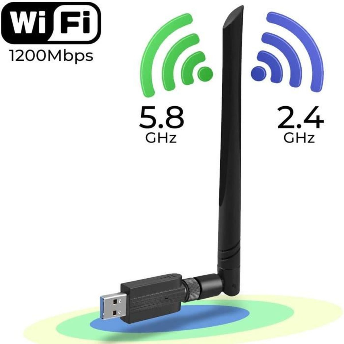 Carte SIM 4G, clé USB WiFi Hotspots, 4G LTE Portable, Plug and Play, clé de  Modem de routeur, Prise en Charge de la Carte mémoire d'extension pour  Windows/iOS/Linux(avec WiFi) en destockage et