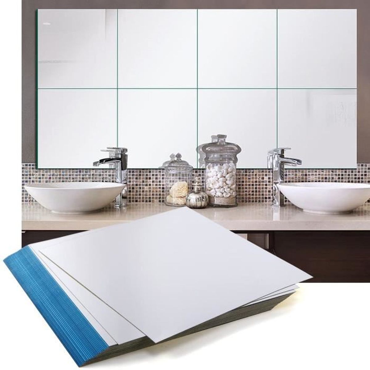 Film adhésif 28,44 €/m² Effet Miroir autocollantes cuisine salle de bain meubles Chrome Film Film adhésif 28,44 €/m² Effet Miroir autocollantes cuisine salle de bain meubles Chrome Film
