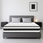 YIDATONG Matelas 140x190 cm - Ép 28 cm - Oeko-Tex- Haute Densité - Mousse et latex - 10 Zones Soutien Parfait - Mousse et Ressorts