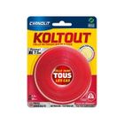 Ruban adhésif double face - CYANOLIT - Koltout ruban XL - 7,5 m x 19 mm - Haute adhérence - Discret et résistant