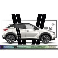 Nissan Juke Bandes - NOIR - Kit Complet - Tuning Sticker Autocollant Graphic Decals