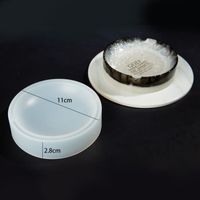 Cendrier artisanal transparent UV en silicone, accessoire en résine époxy, combinaison de moules fabriqués à la main, ac CD526