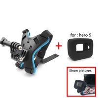 Coque - housse - étui,support de menton pour casque de moto,pour GoPro Hero SJCAM,accessoire de caméra- blue-for hero9