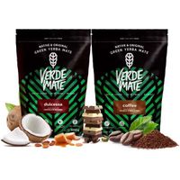 Yerba Mate 1 kg Kit Maté Fruite Verde Mate Coffee Dulcessa Non Fumé 2 x 500g