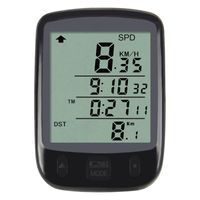 Compteur de vélo -  LCD rétro-éclairage numérique étanche - Affichage kilométrage/temps/vitesse/batterie