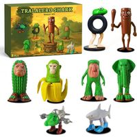 Figurines 3D Italiennes Brainrot - 8 Pièces Déjantées Inspirées Des Mèmes - Idéal Pour Collectionneurs Et Fans De Culture Pop