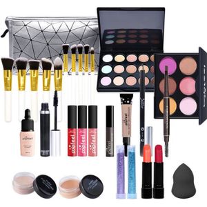 PALETTE DE MAQUILLAGE  Coffret Maquillage, 29 Pcs Kit Complet Cosmetic Makeup Palette Cosmétique Femme Professionnel Ensemble de cadeau d'anniversaire Noël