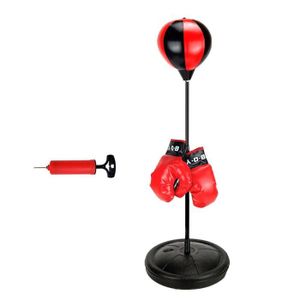 OUTAD Punchingball Boxe Set avec des gants de boxe et de la pompe balle de frappe pour les jeunes de la jeunesse hauteur r/églable de 72 /à 108 cm