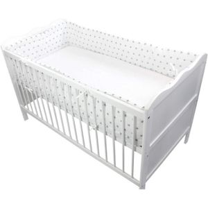 Ours Etoiles Gris Lit 140x70 Tuptam Tour De Lit Bebe Long Rembourre Protection 4x30cm Bebe Puericulture La Chambre De Bebe Empoweringleaders Com
