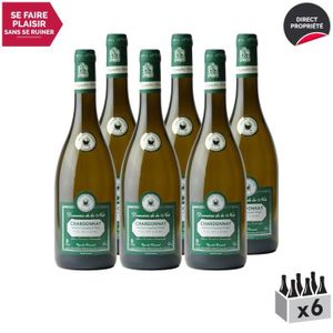 VIN BLANC Val de Loire Chardonnay Blanc - Lot de 6x75cl - Vi