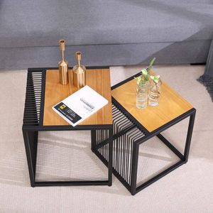 Table /économique Tables gigognes Blanches FCXBQ Table Basse Ovale Table de Salon Couleur: Blanc Table Basse /à 1 tiroir Table Basse Double Table dappoint de canap/é