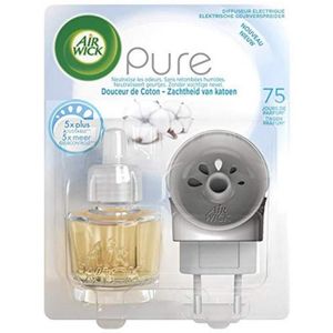 Air Wick Désodorisant Maison Spray Automatique Sans Gaz Active Fresh - 1  Diffuseur + 2 Recharges Parfum Vanille & Chèvrefeuille