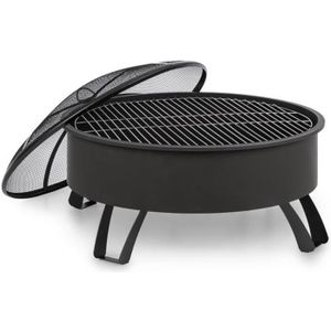 Blumfeldt BARBECUE GRILL DE JARDIN BLUMFELDT BRASERO CHAUFFAGE EXTERIEUR 70CM ACIER INOX 