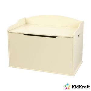meuble de rangement chambre enfant coloris vanille KidKraft 14958 Coffre à jouets en bois Austin