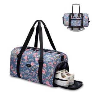 Sac de Sport Homme Femme Sac Voyage Weekend avec Compartiment Chaussures et  Poche Humide 38L Sac Gym Fitness avec Bandoulière, Gris (Poches Améliorées)  : : Sports et Loisirs