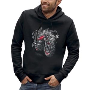 sweat à capuche moto