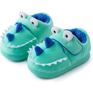 Chausson Pour Enfants Garçons, Chausson De Maison Chaud Antidérapant En Bas  Doux De Dinosaure Cartoon Pour L'hiver