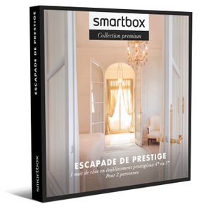 COFFRET SÉJOUR Smartbox - Escapade de prestige - Coffret Cadeau | 40 séjours en hôtel 4* ou 5*, palace ou château