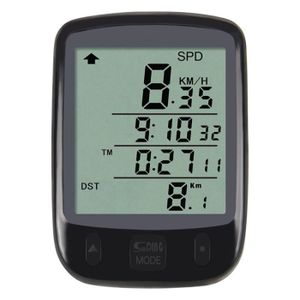 COMPTEUR POUR CYCLE Compteur de vélo -  LCD rétro-éclairage numérique 