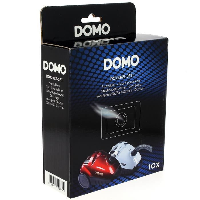 DOMO DO1007S-SET2 sacs d'aspirateur 5 pièces