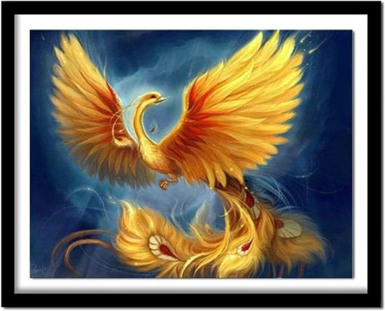 Oiseau Phénix Diamond Painting Kit Pour Adulte, Diamant Peinture