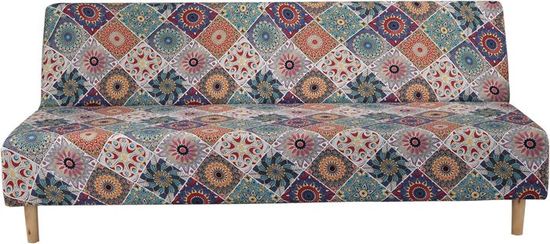 Housse De Futon Extensible 2024 Housse De Canapé Sans Accoudoirs Protecteur De Meubles Avec Fond Élastique