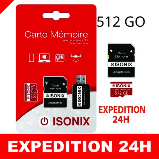 Carte Micro SD 512 Go Carte MicroSD Haute Vitesse Pour Nintendo Switch