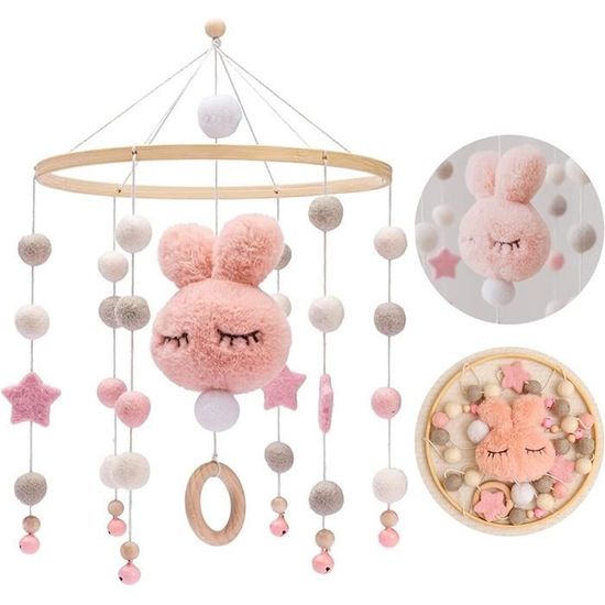Cloche De Lit Bébé DIY En Bois - Mobile Décoratif Pour Chambre, Fenêtre Ou Cadeau De Naissance