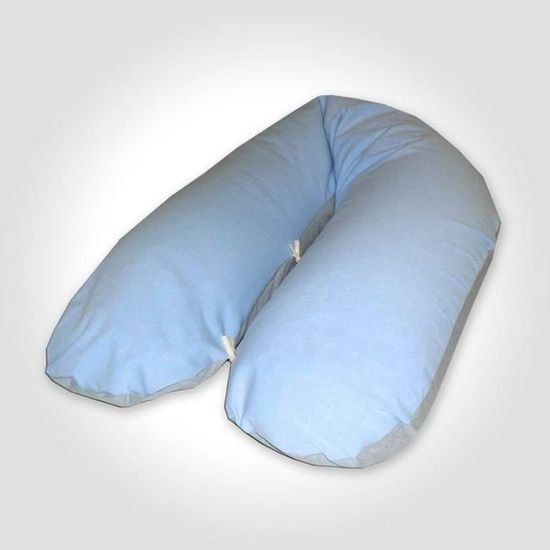 Grand Coussin D Allaitement 0cm Gris Bleu Dehoussable Au Volume Ajustable Cdiscount Puericulture Eveil Bebe