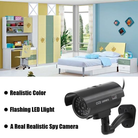 Fausse Camera Caméra De Surveillance Factice Ccd - Fausse Caméra D'Extérieur (Ccd Camera Exterieure