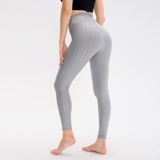 Legging Court Femme 3/4 Push Up Anti-Cellulite – Pantalon Compression Sport Séchage Rapide Avec Poches, Yoga Fitness Cyclisme Été
