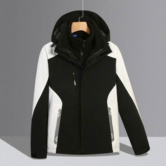 Veste De Ski Femme OutPro - Imperméable, Coupe-vent, Chaude Avec Capuche Amovible