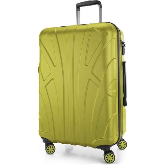 Valise Cabine Rigide Pierre Cardin - Gris, 55 Cm, 8 Roues, Code TSA Bloqué