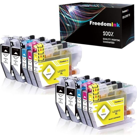 Lot De 8 Cartouches D'encre Compatibles Brother - Pour DCP-130C, MFC-350C, Etc. - Neuf