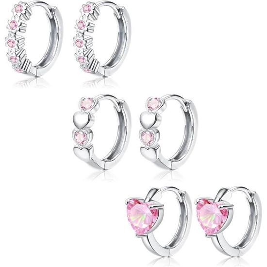 Boucles D'Oreilles Papillon En Nacre & Argent 925 - CZ, Hypoallergéniques, Cadeau Femme/Ado