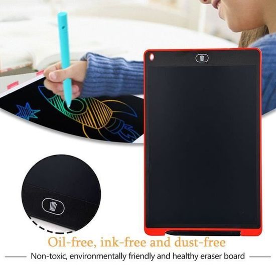 Hengxin-Tablette d'Ecriture LCD 12 Pouces de Longueur Rouge - Cdiscount ...