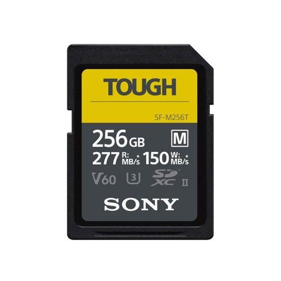 Carte mémoire SDHXC UHS-II U3 V60 256 Go Sony SF-M Series Tough
