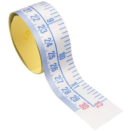 Règle Adhésive PATIKIL - Pack De 5 Rubans à Mesurer 50 Cm | Auto-adhésif, Imperméable | Pour établi, Machine à Coudre, Table à Dessin - 10